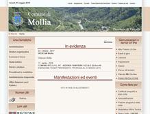 Tablet Screenshot of comune.mollia.vc.it